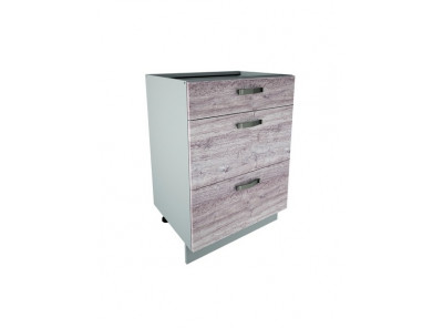 Кухонный шкаф-стол Alesia 3S/60-F1 дуб анкона
