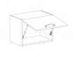 Кухонный шкаф настенный Alesia 1DG/60-F1 дуб анкона