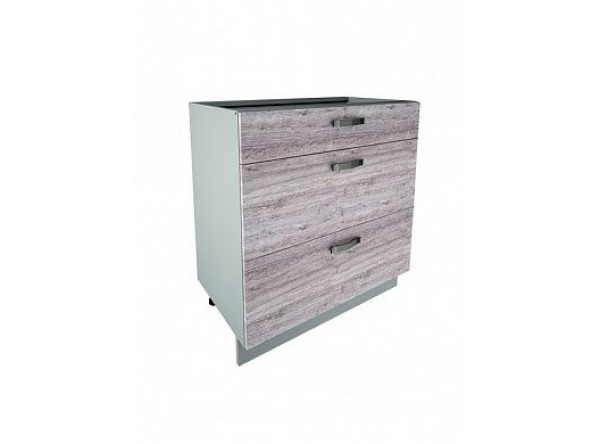  Кухонный шкаф-стол Alesia 3S/80-F1 дуб анкона