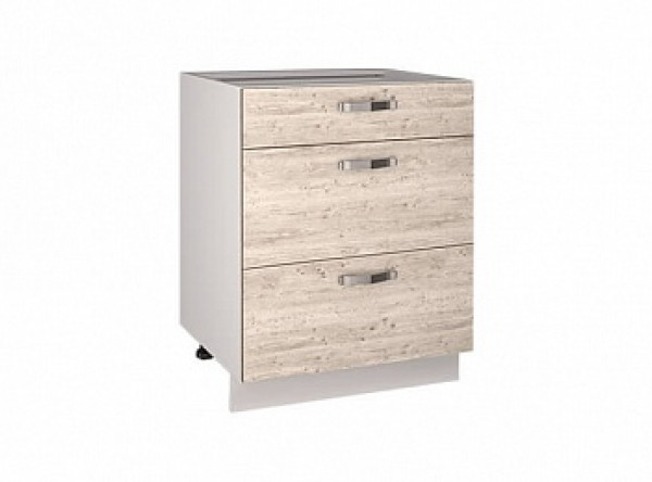  Кухонный шкаф-стол Alesia 3S/60-F1 сосна винтаж