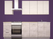  Кухонный шкаф настенный Alesia 2D/80-F1 сосна винтаж