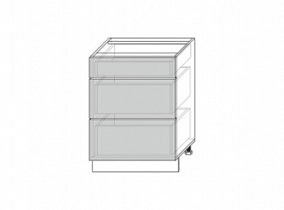 Grand, шкаф-стол 3S/60-46 (серый / дуб английский)