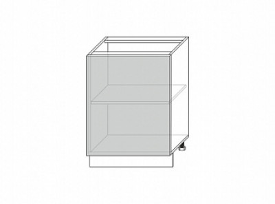 Grand, шкаф-стол 1D/60-46 (серый / дуб йорк песочный)