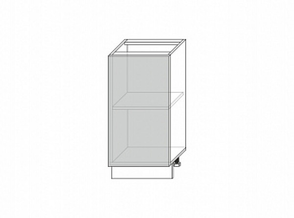  Tapio, шкаф-стол 1D/40-40 (белый / дуб снежный)