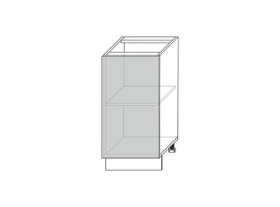 Tapio, шкаф-стол 1D/40-51 (белый / дуб снежный)