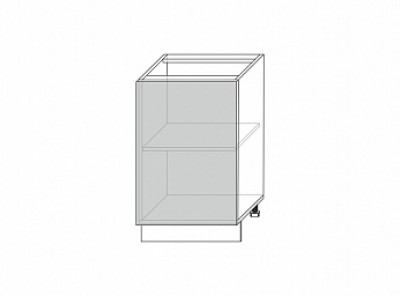 Tapio, шкаф-стол 1D/50-46 (серый / дуб снежный)