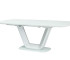 Обеденный стол SIGNAL Armani 160 раскладной, белый матовый, 160-220/90/76