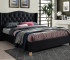 Кровать SIGNAL Aspen Velvet (160*200) черный/дуб