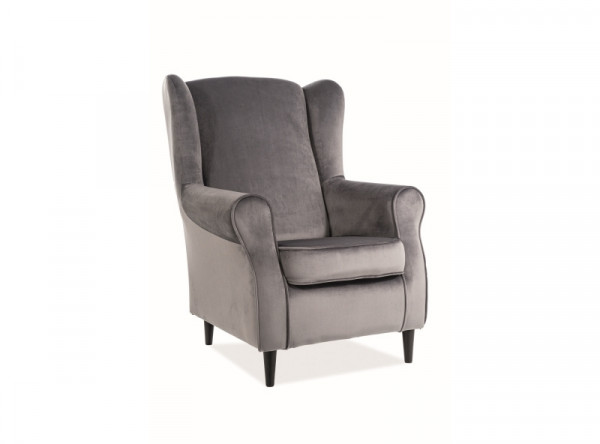  Кресло SIGNAL Baron Velvet серый