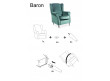  Кресло SIGNAL Baron Velvet зеленый