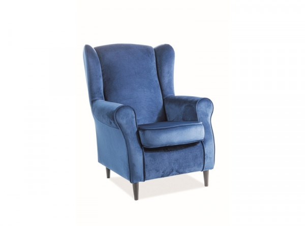  Кресло SIGNAL Baron Velvet темно-синий