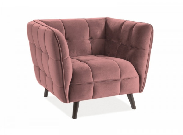  Кресло SIGNAL Castello 1 Velvet античный розовый