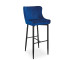 Барный стул SIGNAL Colin B H-1 Velvet темно-синий/черный матовый