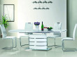  Обеденный стол SIGNAL Fano 120 раскладной, белый лак, 120-180/80/77