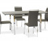 Обеденный стол SIGNAL GD-017 раскладной, серый/хром, 110-170/74/75