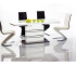 Обеденный стол SIGNAL Gucci раскладной, белый/белый лак, 180-240/90/76
