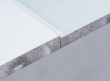  Обеденный стол SIGNAL Ilario 140 раскладной, белый/белый лак+бетон эффект, 140-180/76/80