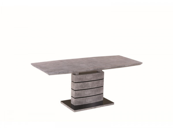  Обеденный стол SIGNAL Leonardo 140 раскладной, серый+черный, 140-180/80/76