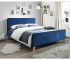 Кровать SIGNAL Malmo Velvet (160*200) темно-синий/дуб