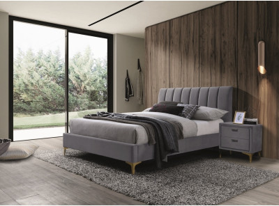 Кровать SIGNAL Mirage Velvet (160*200) серый