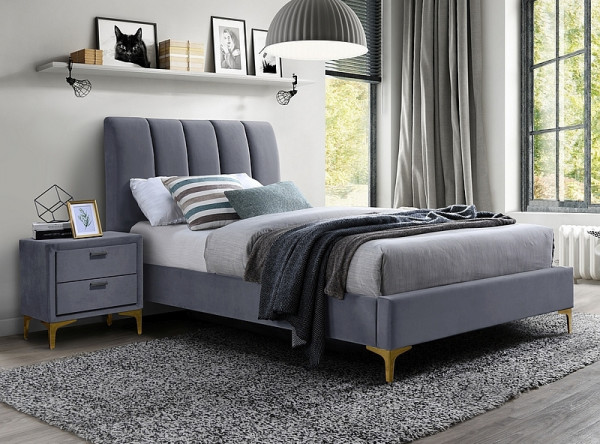  Кровать SIGNAL Mirage Velvet (90*200) серый