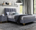 Кровать SIGNAL Mirage Velvet (90*200) серый