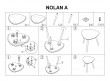  Комплект SIGNAL Nolan A (2 журнальных столика) белый/бук,48;40