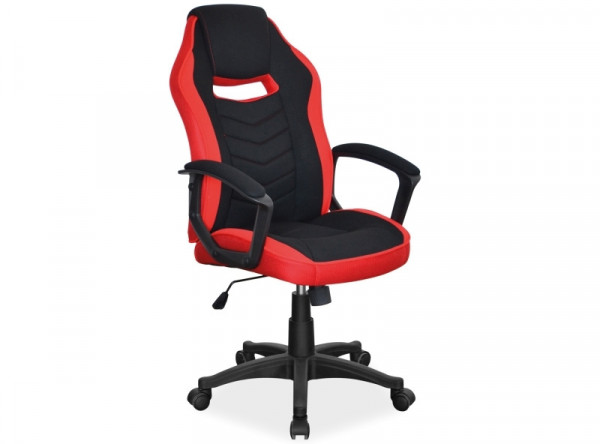  Кресло компьютерное SIGNAL Camaro черный+красный/черный