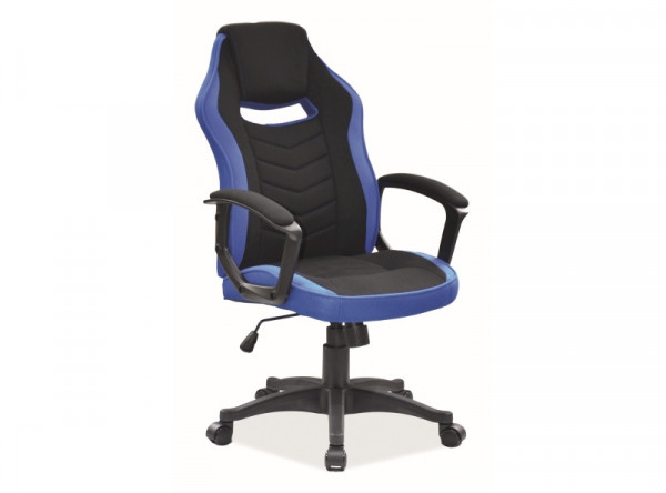  Кресло компьютерное SIGNAL Camaro черный+синий/черный