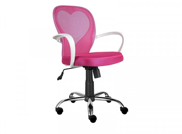  Кресло компьютерное SIGNAL Daisy розовый/хром