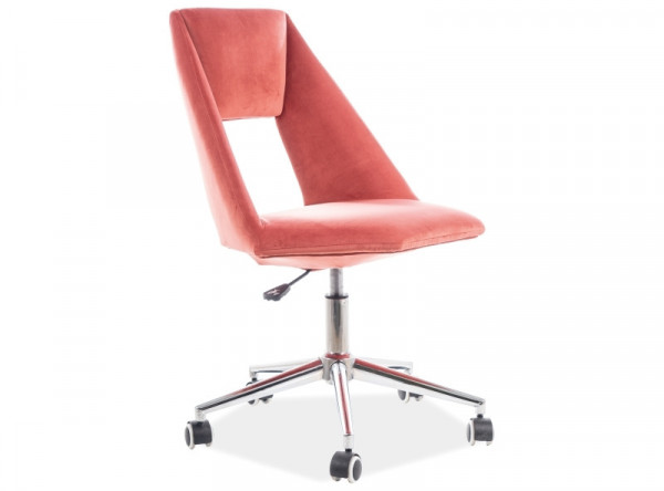  Кресло компьютерное SIGNAL Pax Velvet античный розовый/хром