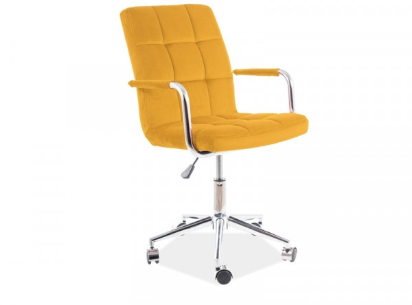  Кресло компьютерное SIGNAL Q-022 Velvet карри/хром