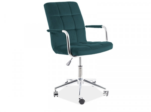  Кресло компьютерное SIGNAL Q-022 Velvet зеленый/хром