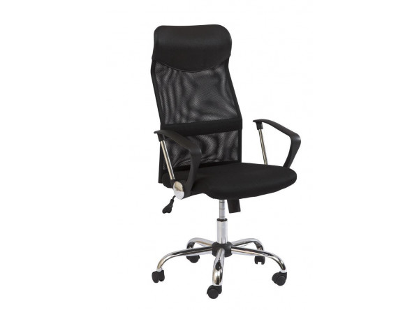  Кресло компьютерное SIGNAL Q-025 черный/хром