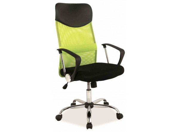  Кресло компьютерное SIGNAL Q-025 зеленый+черный/хром