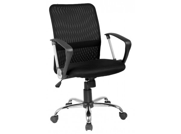  Кресло компьютерное SIGNAL Q-078 черный/хром