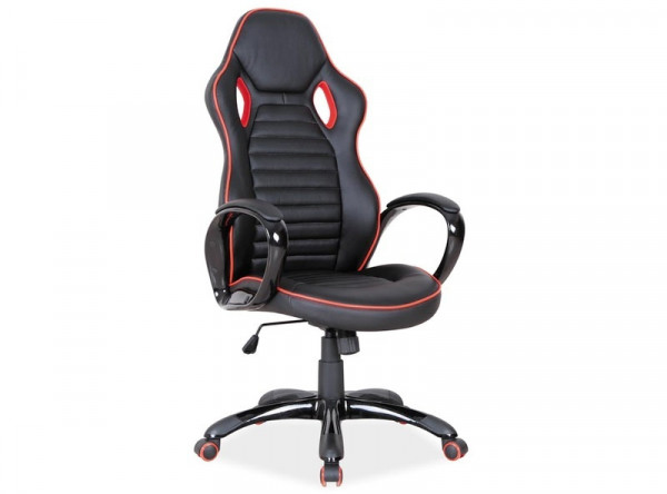  Кресло компьютерное SIGNAL Q-105 черный+красный/черный