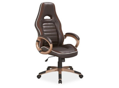 Кресло компьютерное SIGNAL Q-150 коричневый/коричневый