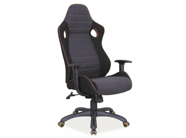  Кресло компьютерное SIGNAL Q-229 черный+серый/черный