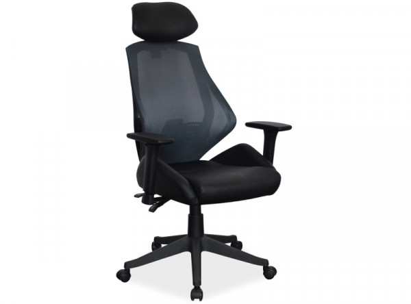  Кресло компьютерное SIGNAL Q-406 черный/черный
