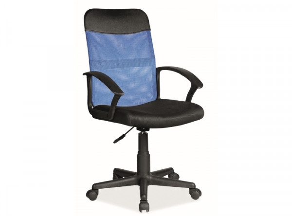  Кресло компьютерное SIGNAL Q-702 черный+синий/черный