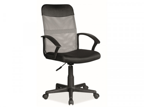 Кресло компьютерное SIGNAL Q-702 черный+серый/черный