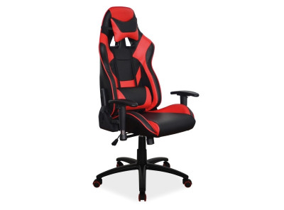 Кресло компьютерное SIGNAL Supra черный+красный/черный