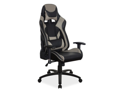 Кресло компьютерное SIGNAL Supra черный+серый /черный