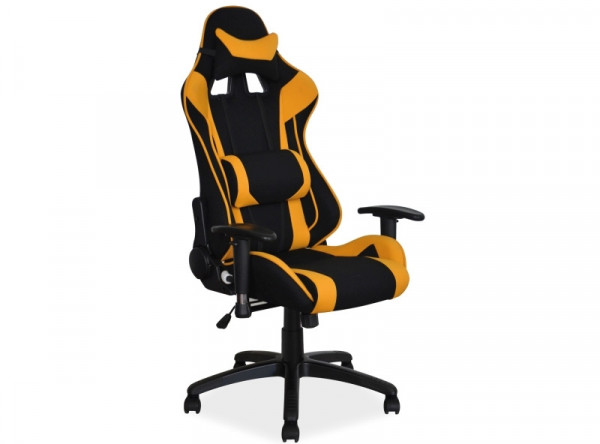  Кресло компьютерное SIGNAL Viper черный+желтый/черный