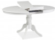  Обеденный стол SIGNAL Olivia белый, d106-141/76