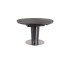 Обеденный стол SIGNAL Orbit Ceramic 120 раскладной, серый керамический/матровый антрацит, 120-160/120/76