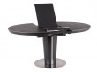  Обеденный стол SIGNAL Orbit Ceramic 120 раскладной, серый керамический/матровый антрацит, 120-160/120/76