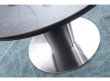  Обеденный стол SIGNAL Orbit Ceramic 120 раскладной, серый керамический/матровый антрацит, 120-160/120/76