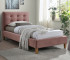 Кровать SIGNAL Texas Velvet (90*200) античный розовый/дуб